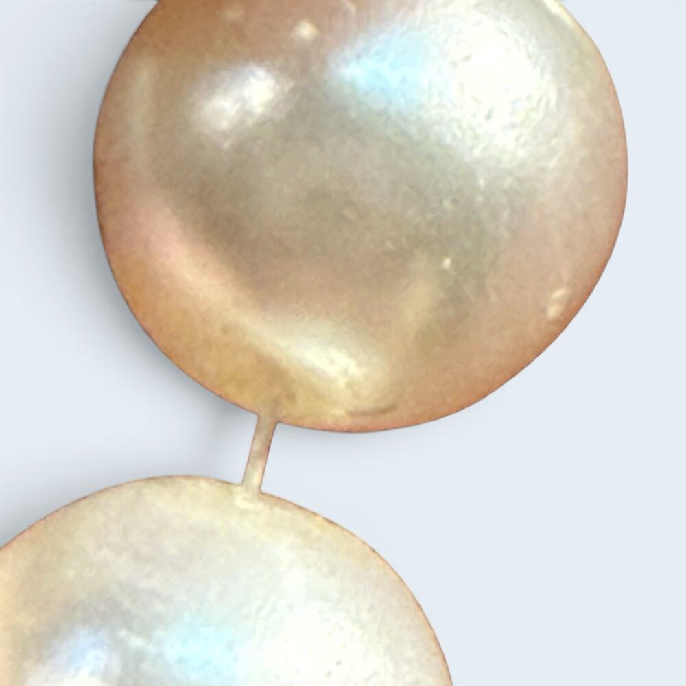 Hawaiian Koele Kuele Polished Luster Sea Shell Pendant Faux Pearl Necklace - Picture 7 of 9